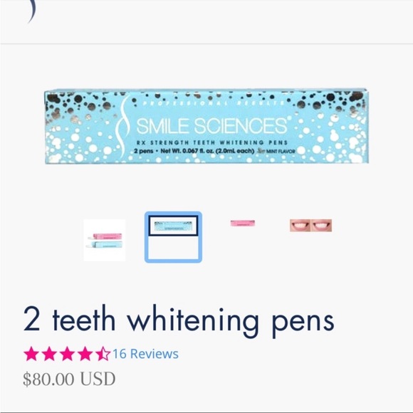 NEW Smile Sciences Rx Strength Teeth Whitening Pens Set of 2 Mint Flavor - Picture 5 of 5